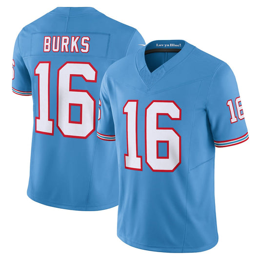 T.Titans #16 Treylon Burks Player Light Blue Vapor F.U.S.E. Limited Football Jerseys