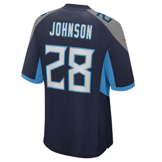 T.Titans #28 Chris Johnson Navy Retired Player Game Jersey American Stitched Football Jerseys