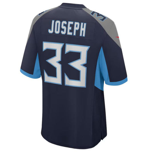 T.Titans #33 Johnathan Joseph Navy Game Jersey American Stitched Football Jerseys