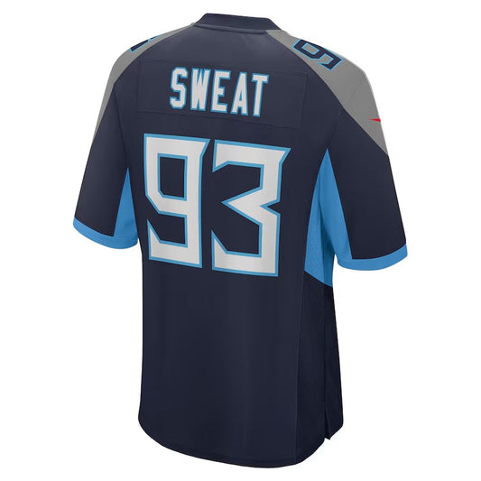 T.Titans #93 T'Vondre Sweat Player Navy Team Game Stitched American Football Jerseys