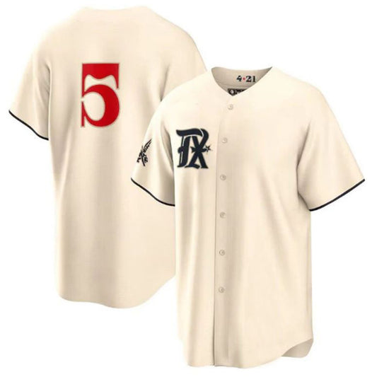 Texas Rangers #5 Corey Seager Cream 2023 City Connect Replica Player Jersey Baseball Jerseys