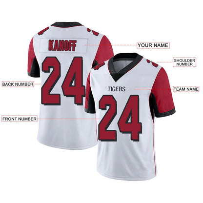 Custom A.Falcons White Personalized Design Football Jerseys
